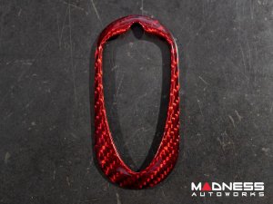 Alfa Romeo 4C Key Fob Cover - Carbon Fiber - Red Candy